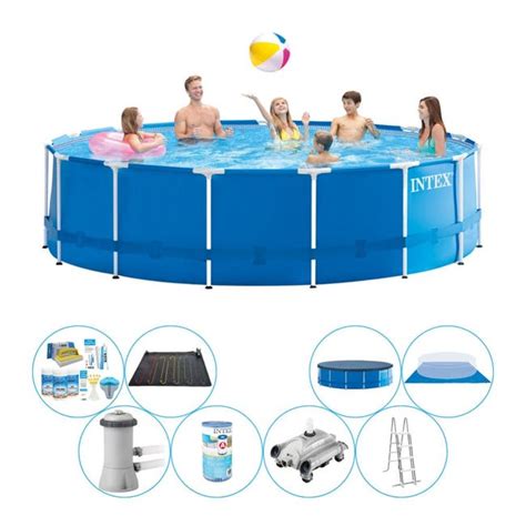 Intex Metal Frame Piscine Deal Deluxe 457x122 Cm Leroy Merlin