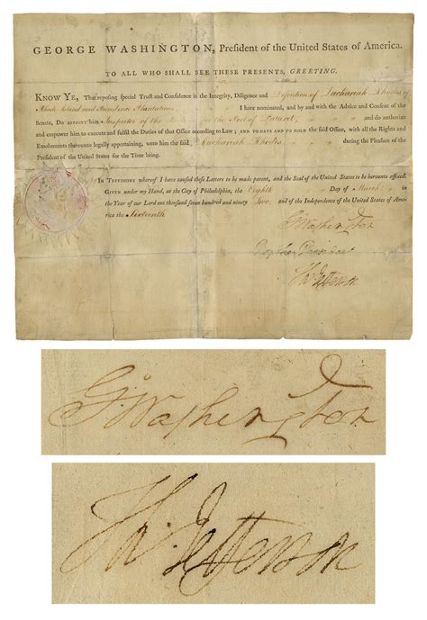 George Washington Signature Value The Adventures Of Lolo