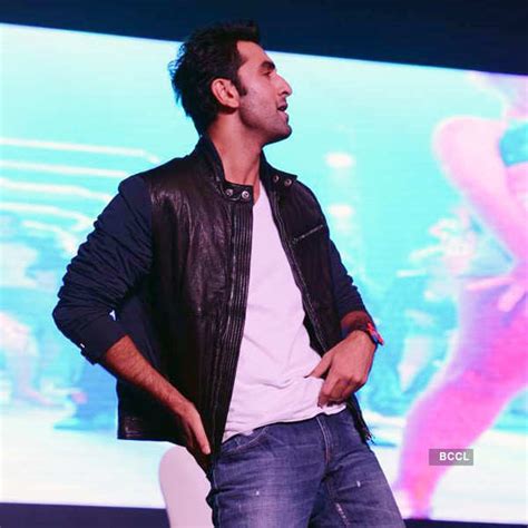 Actor Ranbir Kapoor Performs On Stage During The Launch Of A New Song Aare Aare From His Movie