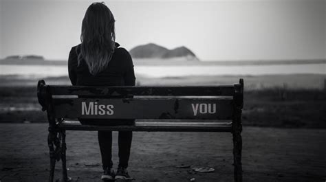 Full Screen Widescreen Shop Girl Mood Sadness Bench Black And White