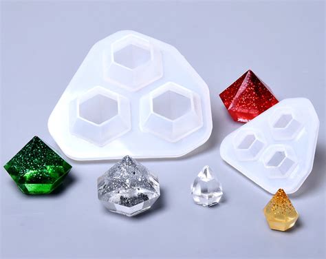 2 size small diamond mold silicon mold for resin resin etsy