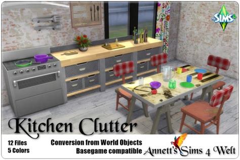 Kitchen Clutter By Pqsim4 Created For The Sims Emily Cc Finds 4 S Best