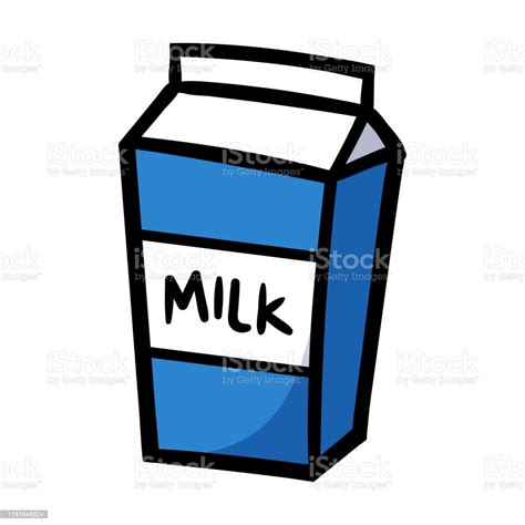 With one opening, the air pushes through the milk trying to get out and the flow becomes turbulent and uneven. Cartoon Milk Carton Vector Illustration Stock Illustration ...