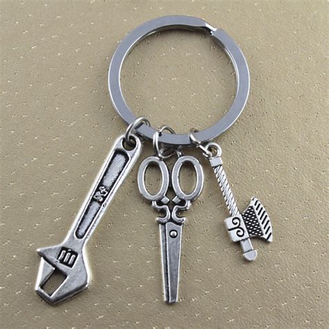 Miniature Tools Keychains Personalized T For Dad Grandpa Etsy