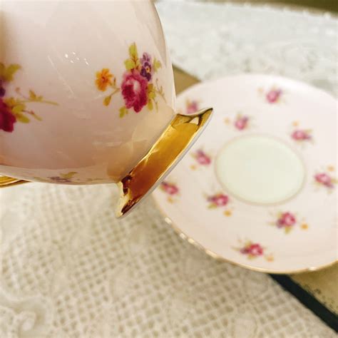 Shelley England Rose Bouquet Pale Pink Ripon Tea Cup And Saucer Ebay