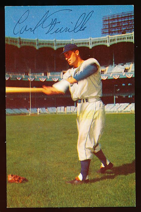 Lot Detail 1952 55 Dormand Baseball Postcard 128 Carl Furillo Dodgers