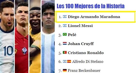 ⭐ Los 100 Mejores Jugadores De La Historia Del Fútbol⭐
