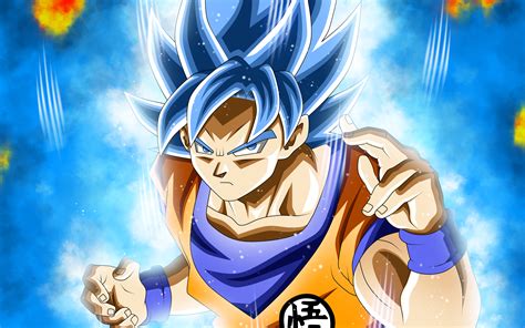 Download Wallpapers Blue Goku 4k Super Saiyan Blue