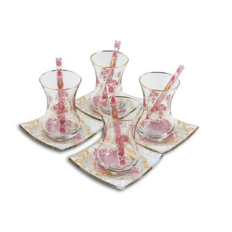 Buy Pink Premium Tea Set For Six Grand Bazaar Istanbul Online