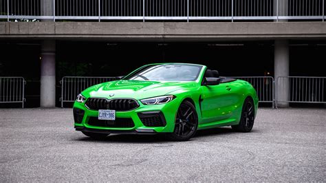 The sporty bmw 8 series coupé m automobiles represent the pinnacle of driving luxury. Green 2020 BMW M8 Competition Cabrio In Building ...