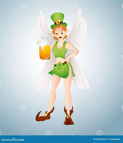 Leprechaun Fairy With Beer Stock Images Image 23336324