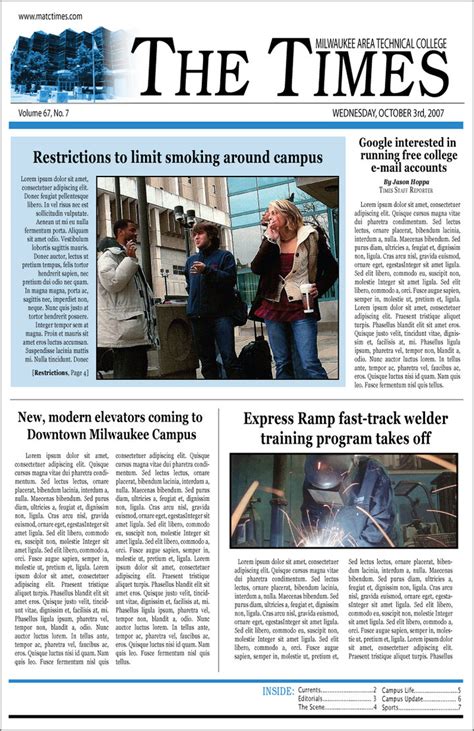 These layouts would help you create your own magazine layout. newspaper layout by dkmgt33 on DeviantArt