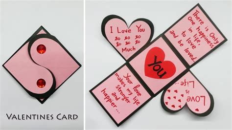 Valentines Day Cards Valentine Cards Handmade Easy Love Greeting