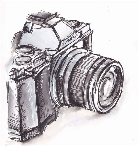 Tracey Fletcher King Camera Drawing Camera Art Black And White Drawing