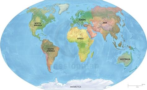 World Political Map With Continents
