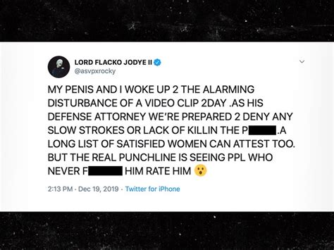 Aap Rocky Responds To Leaked Sex Tape With Penis Lawyer Joke
