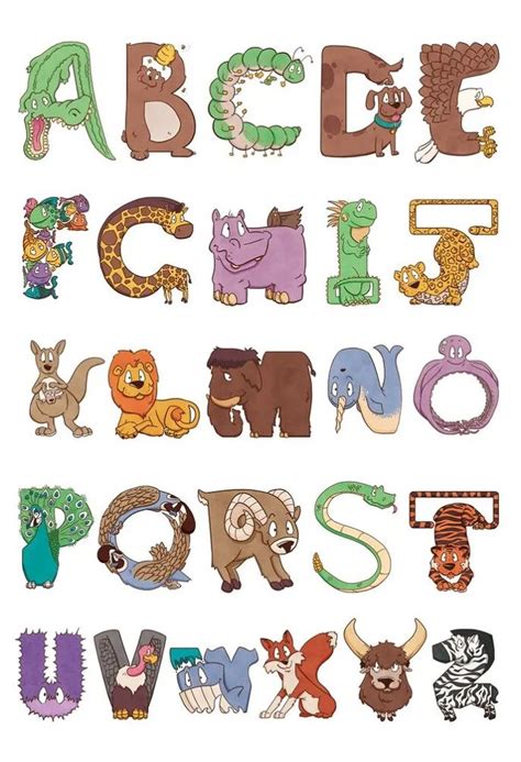 Alphabet Letters With Animals