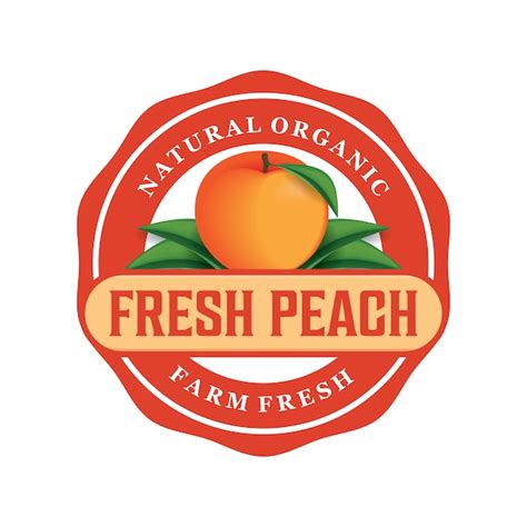 Premium Vector Fresh Peach Logo Design