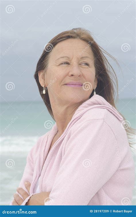 Portrait Happy Confident Mature Woman Stock Image Image Of Adult Happy 28197209