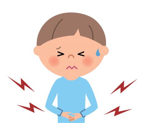 Toddler Stomach Ache Illustrations Illustrations Royalty Free Vector