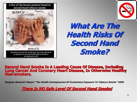 ppt what are the health risks of second hand smoke powerpoint presentation id 5327780