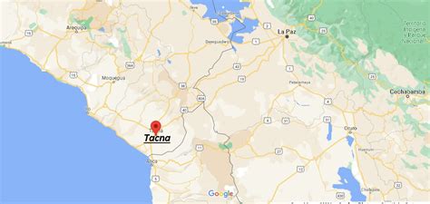 ¿dónde Está Tacna Mapa Tacna ¿dónde Está La Ciudad