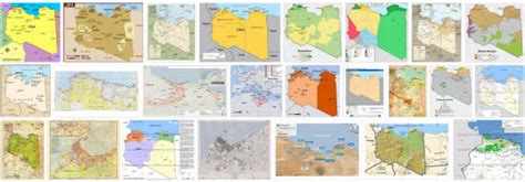 Maps Of Libya With Cities And Outline