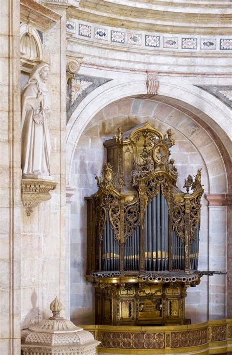 The Pipe Baroque Organ In Apse Of Santa Engracia Church Now Na