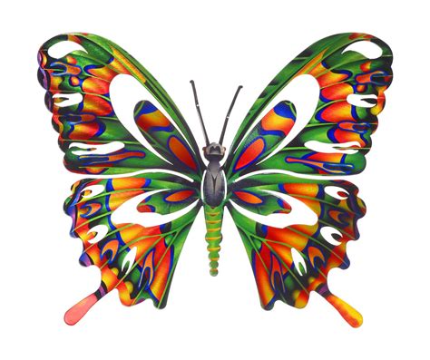 Multi Colored Small Butterfly Metal Wall Art Metal