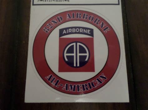 Us Army 82nd Airborne All American Window Decal Bumper Sticker Made I