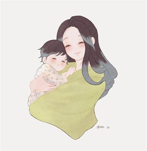 Anime Mother And Baby