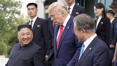 Us North Korea Trump And Kim Hold Historic Meeting At Dmz Bbc News