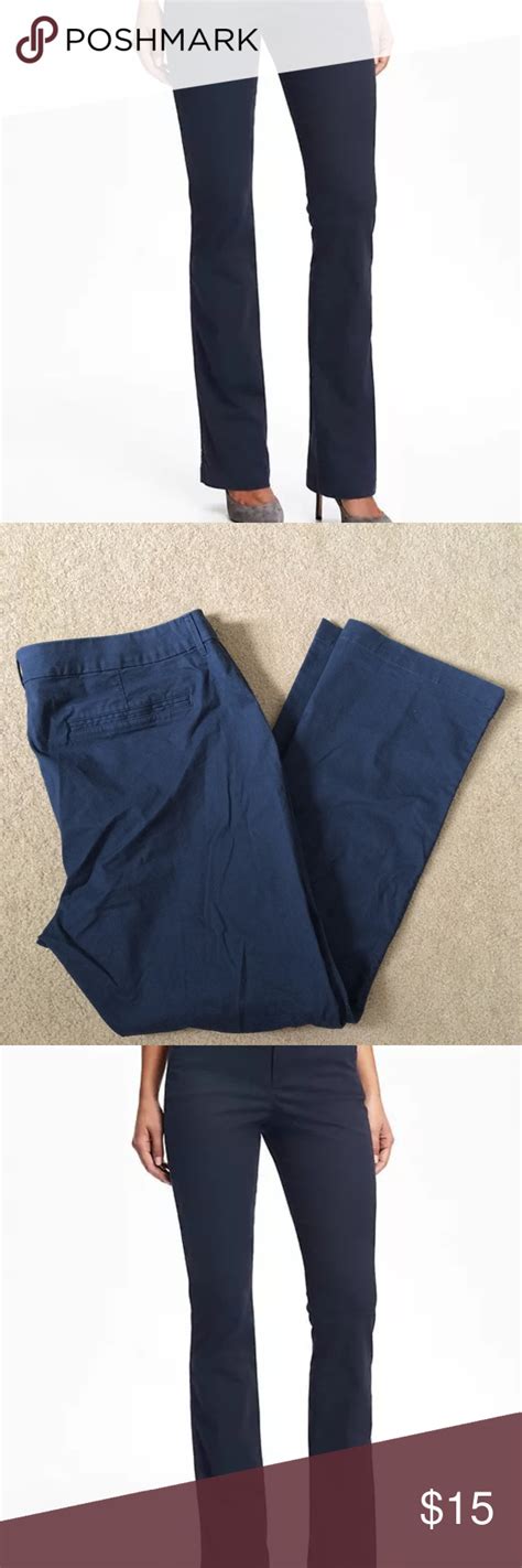 Old Navy Mid Rise Bootcut Khaki In Navy 20 New Without Tags Old Navy