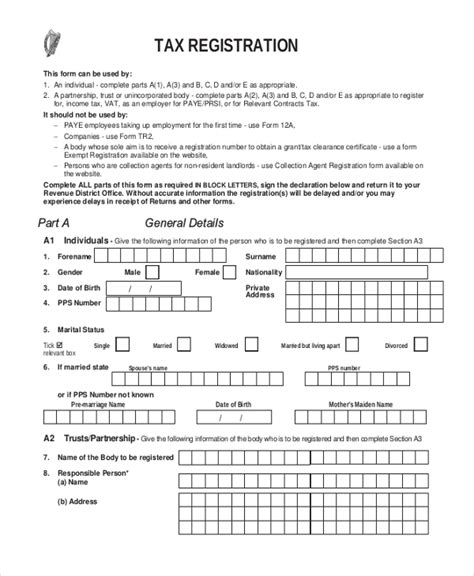 FREE 12+ Sample Registration Forms in PDF | MS Word | Excel