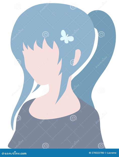 Anime Girl Vector Illustration Stock Vector Illustration Of Graphic