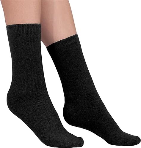 100 Cashmere Socks Pure Cashmere Socks For Women Black M Clothing