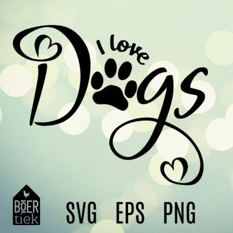 I love dogs | Designers! SVGs/Fonts/Clipart and more! | Silhouet