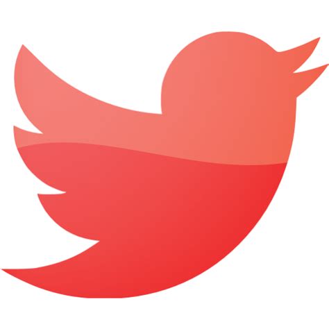 Web 2 Red Twitter Icon Free Web 2 Red Social Icons Web 2 Red Icon Set