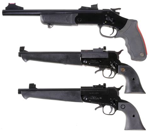 Three Single Shot Pistols A Rossi Model P4102211 Pistol Rock Island