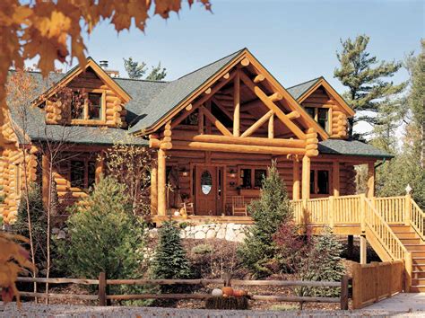 Hybrid Log Homes Half Log Siding And Log Accents American Log Restoration
