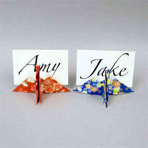 Origami Place Cards And Holders Lavender Home Cands Ltd