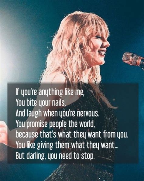 Taylor Swift Poem If Youre Anything Like Me All Taylor Swift Songs