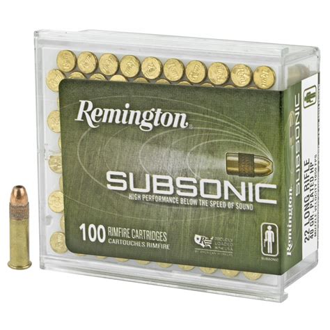 Remington Subsonic 22 Long Rifle 22 Lr Ammo 40gr Copper Plated