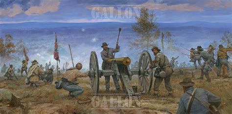 Defense Of The Ridge Canvas Print Gallon Historical Art Official