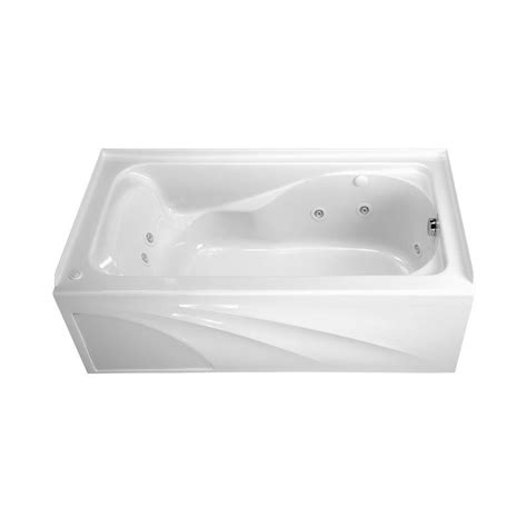 American Standard Cadet 5 Ft Whirlpool Tub With Integral Apron And