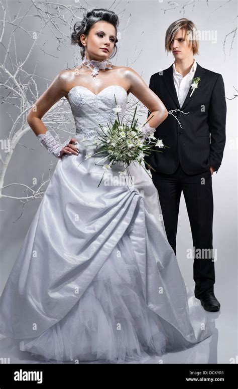 Beautiful Bride And Groom Stock Photo Alamy