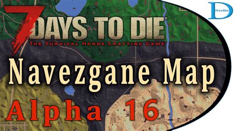 Map Of Navezgane A16 ☠️ 7 Days To Die Alpha 16 Youtube