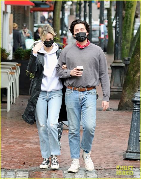 cole sprouse and reported new girlfriend ari fournier enjoy a morning stroll in vancouver photo