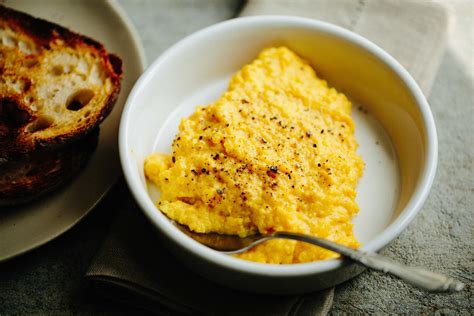 Creamy Cheesy Scrambled Eggs — A Thought For Food