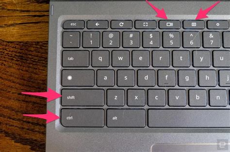 A Photo Of The Acer Chromebook Spin 713s Keyboard With Arrows